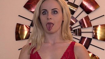 British Blonde is hypnotized to roll her eyes, freeze and giggle.